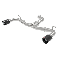 aFe MACH Force-Xp 3in to 2-1/2in Stainless Steel Axle-Back Exhaust Carbon - 15-17 Volkswagen GTI